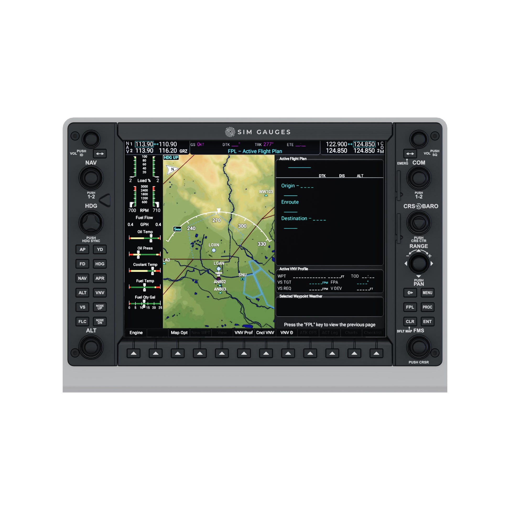GDU 1055 G1000 flight simulator unit 
