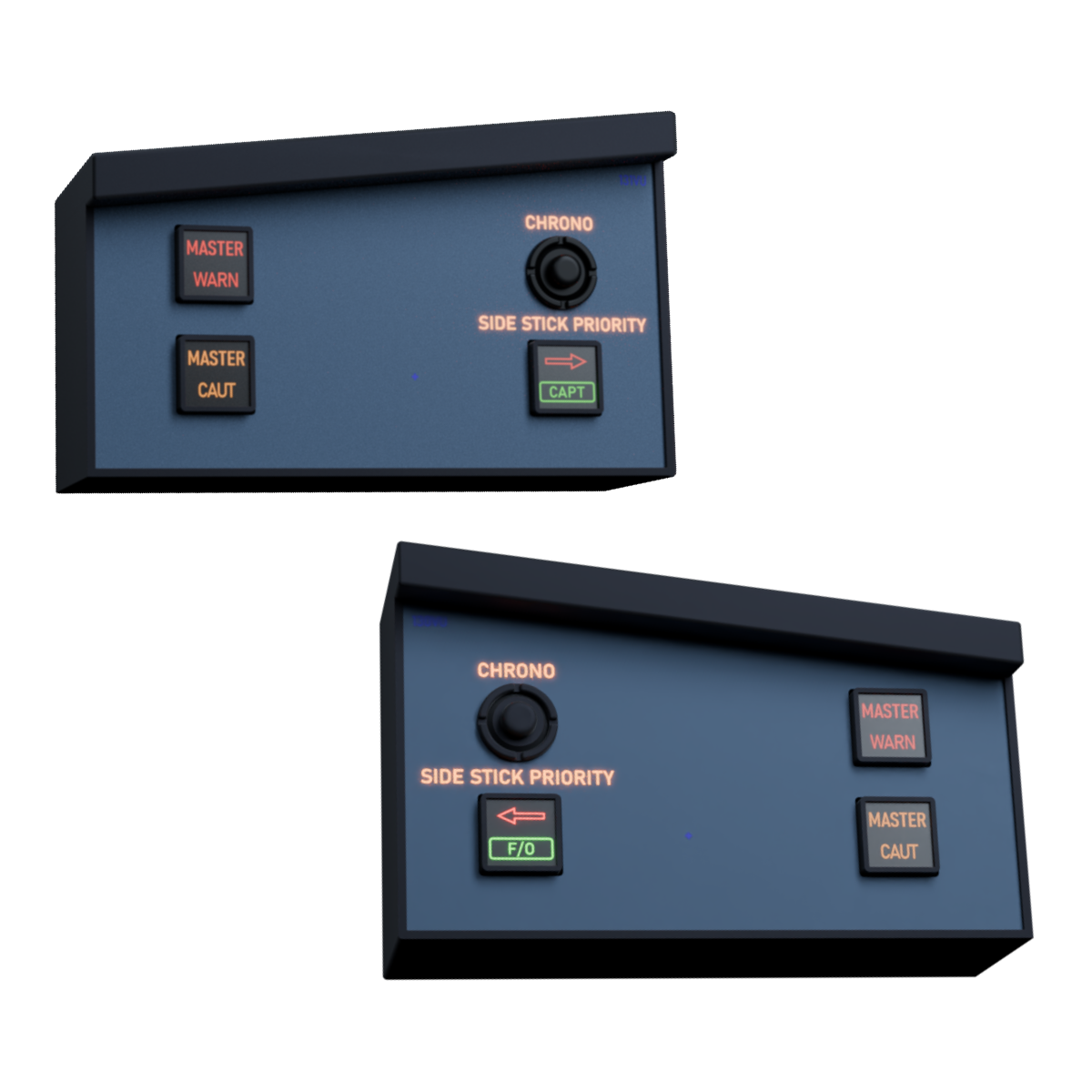 Sim Gauges AIRBUS A320 GLARE WING SET - CPT + FO
