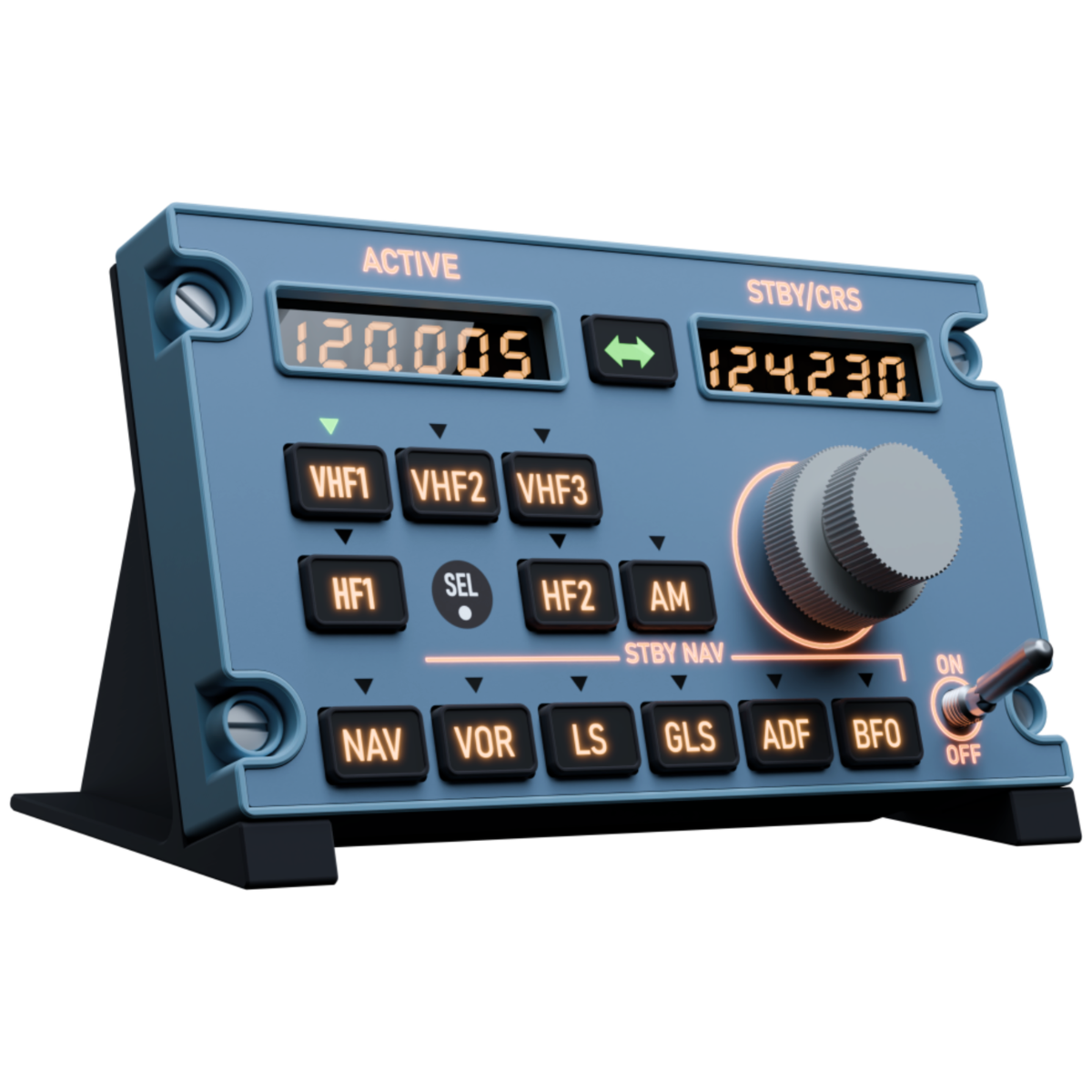 A320 Radio Management Panel (RMP) | MSFS & X-Plane | Sim Gauges