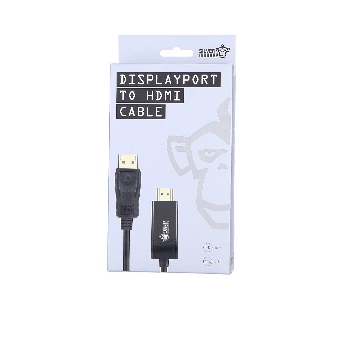 Silver Monkey Cable: DisplayPort 1.2 to HDMI