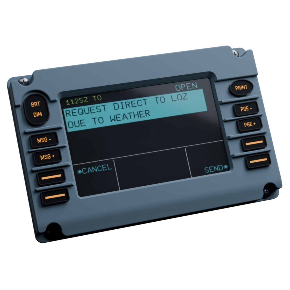 Sim Gauges AIRBUS A320 DCDU