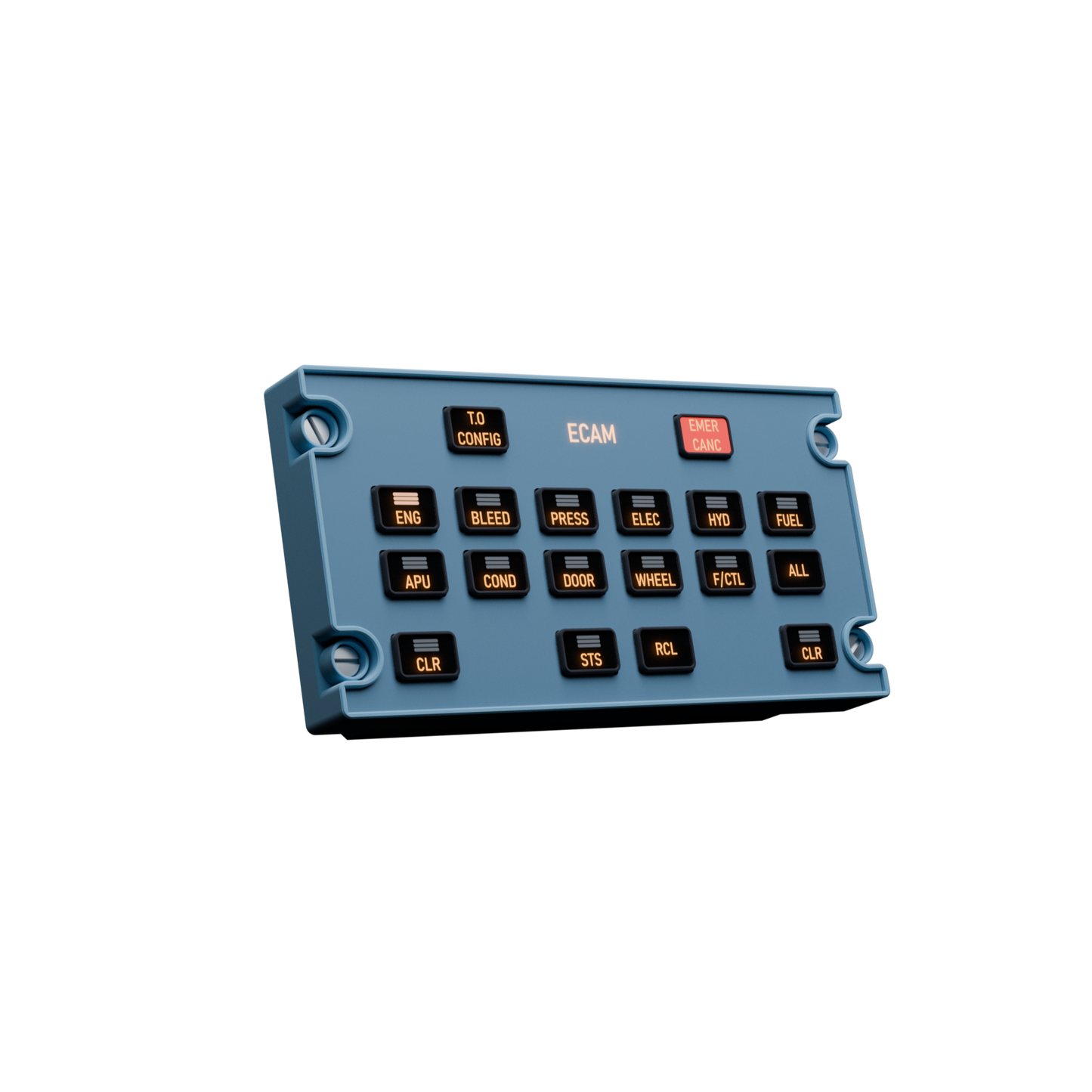 Sim Gauges AIRBUS A320 ECAM PANEL - MINI