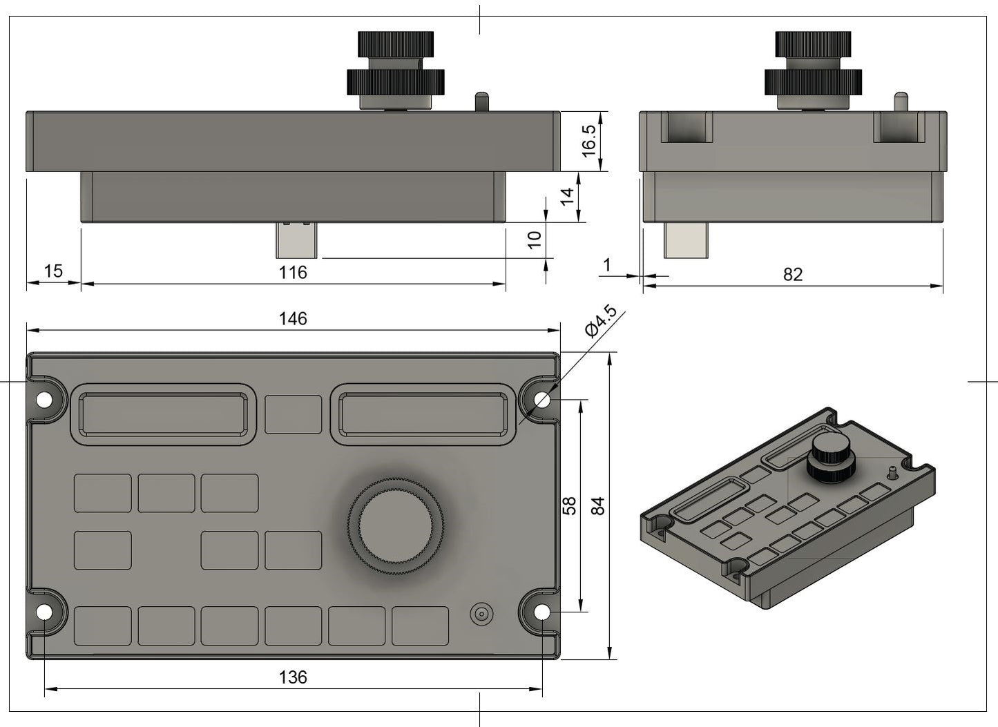 Sim Gauges AIRBUS A320 RMP PANEL
