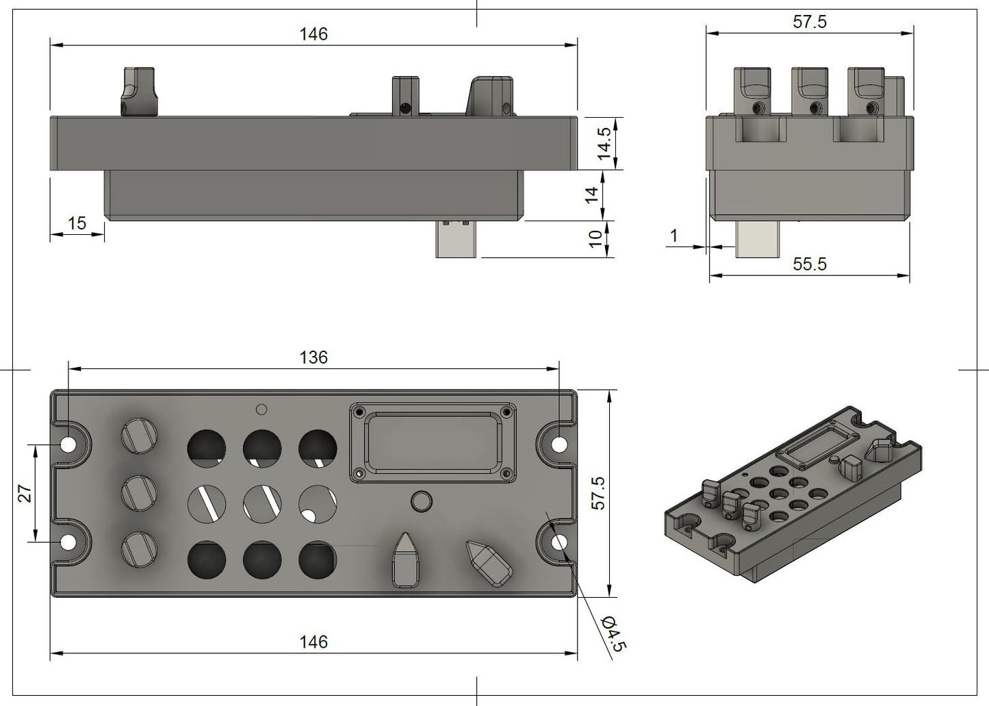 Sim Gauges AIRBUS A320 TCAS PANEL